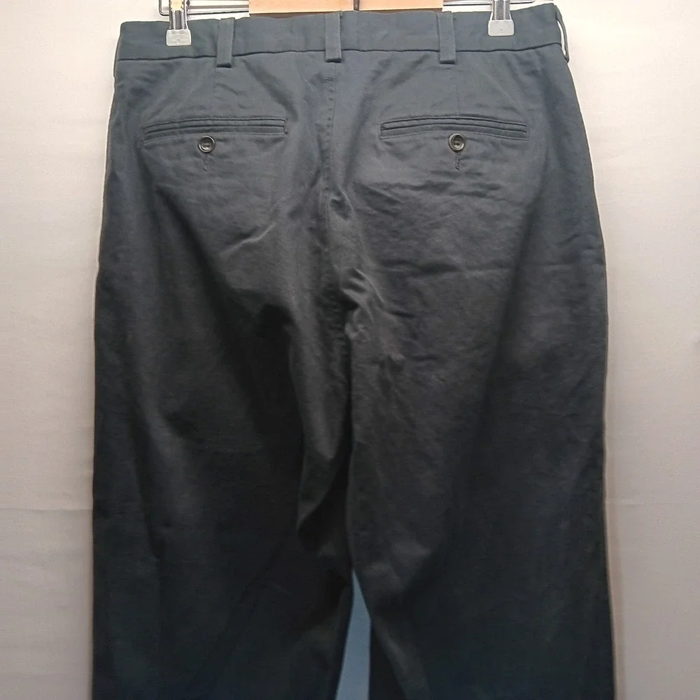 Banana Republic Emerson Chino Pant Men's 33x30 Grey Cuffed Business Casual GUC